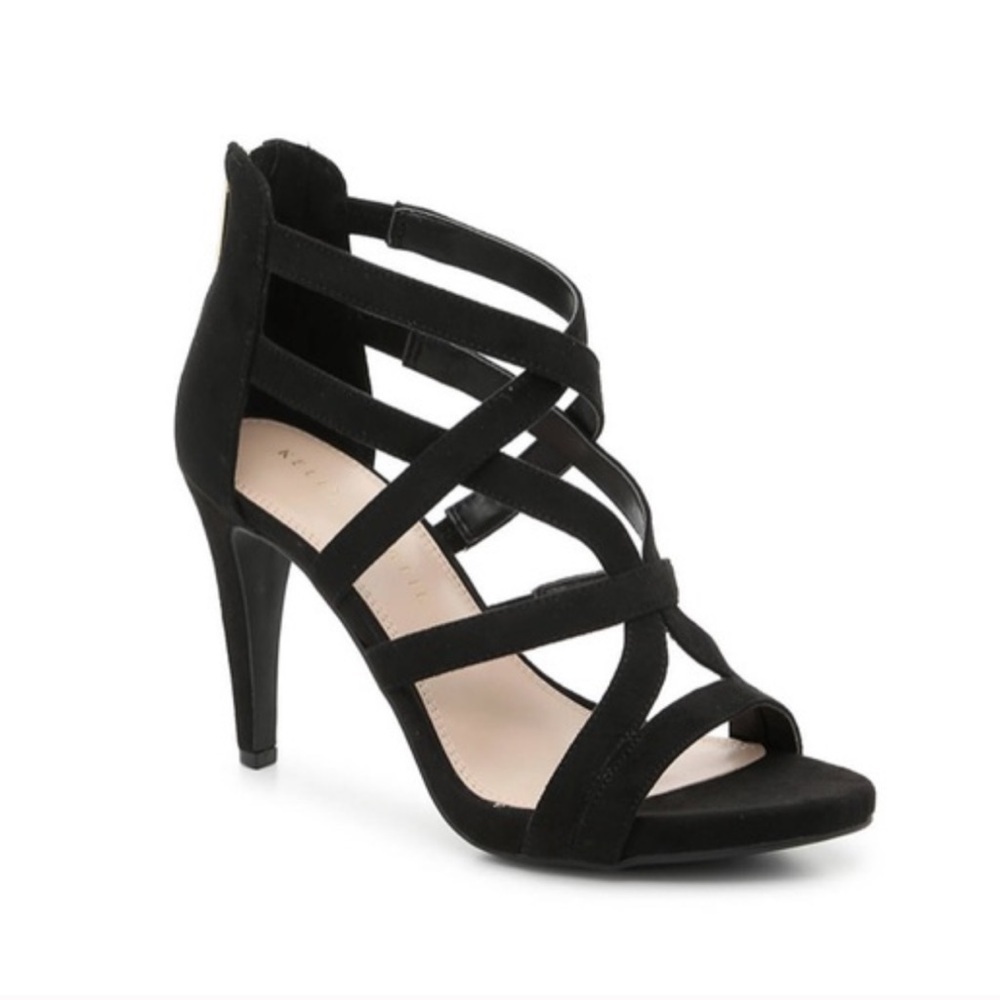 Kelly & Katie Kinsley‎ Black Microsuede Heels size 6M